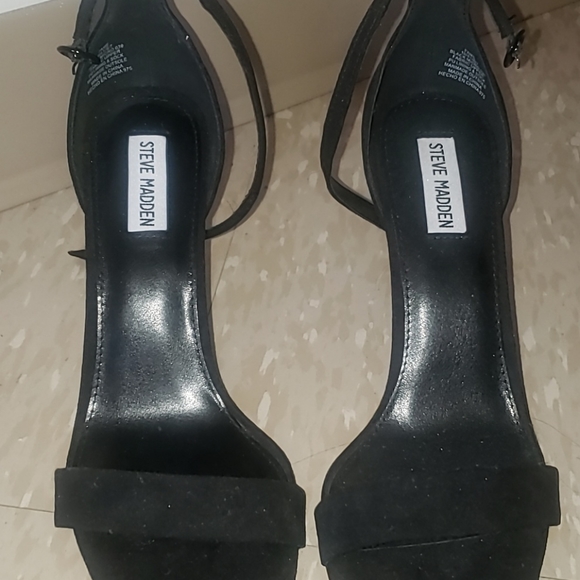 Suede steve madden heeled sandals - Picture 3 of 6